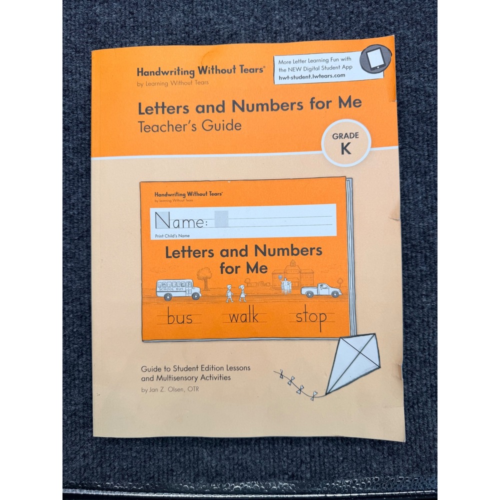 Handwriting Without Tears Letters and Numbers for Me Teacher Guide Grade K Olsen